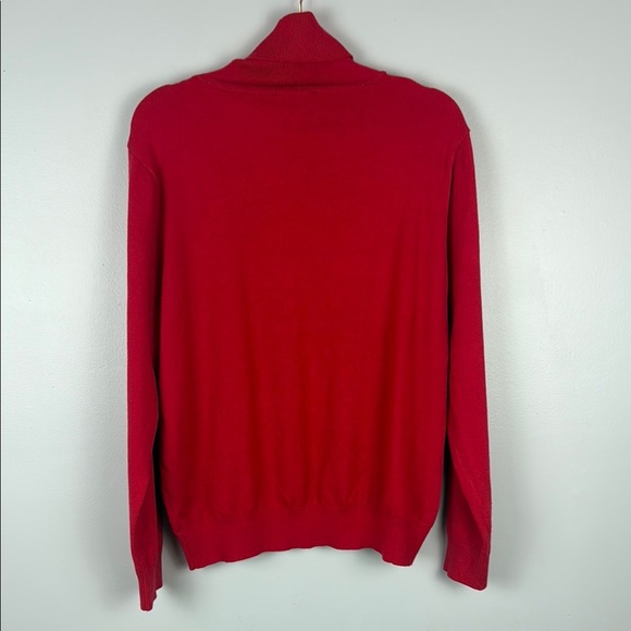 Red Coral Chic Super Soft Red Turtleneck Neck Sweater Size Large/XLarge - Picture 9 of 9